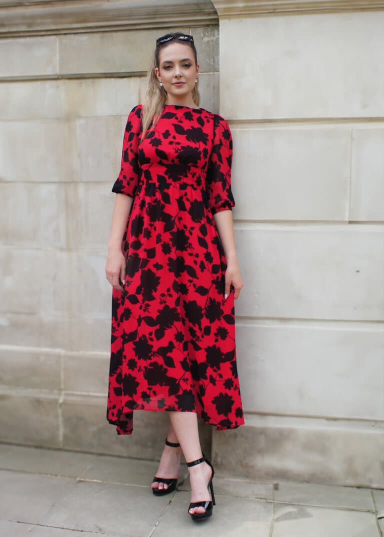 sukienka wizytowa z wiskozy