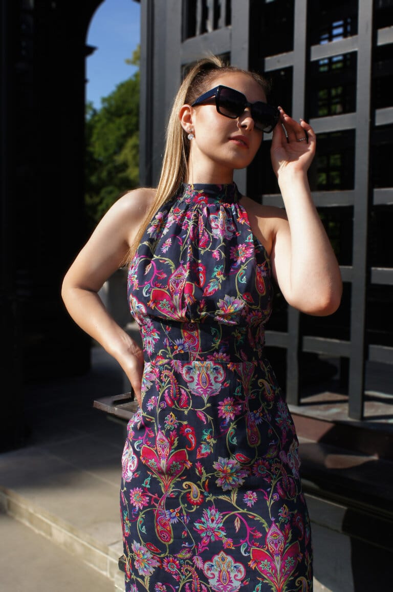 sukienka wizytowa z wiskozy