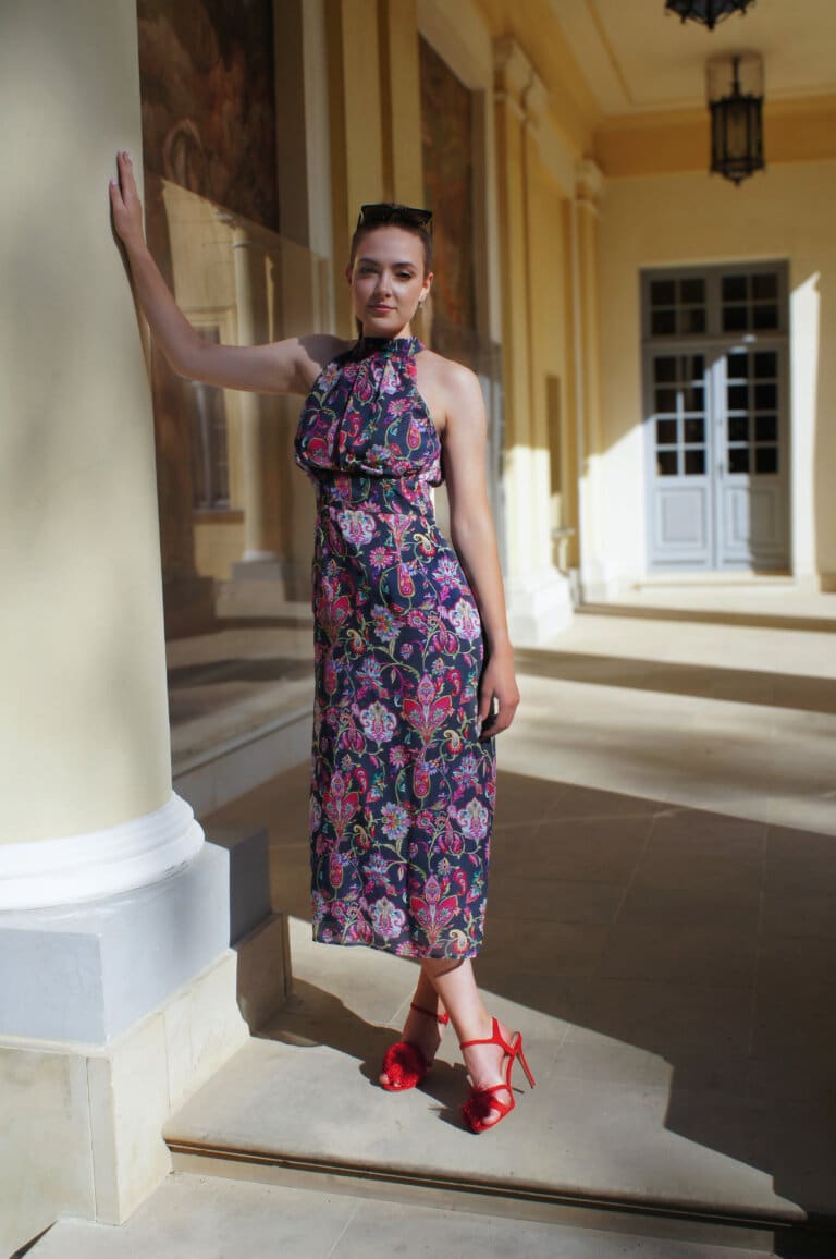 sukienka wizytowa z wiskozy