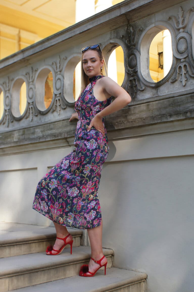 sukienka wizytowa z wiskozy