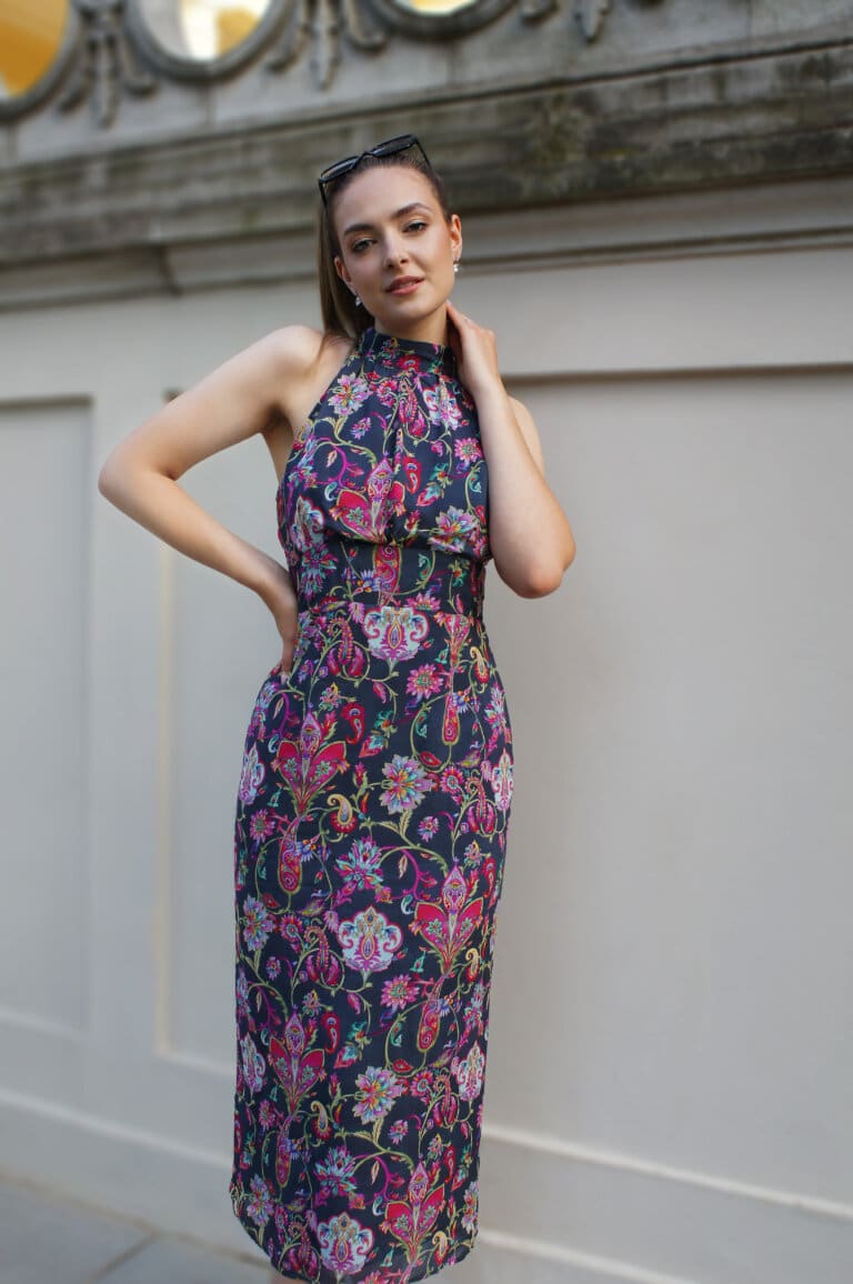 sukienka wizytowa z wiskozy