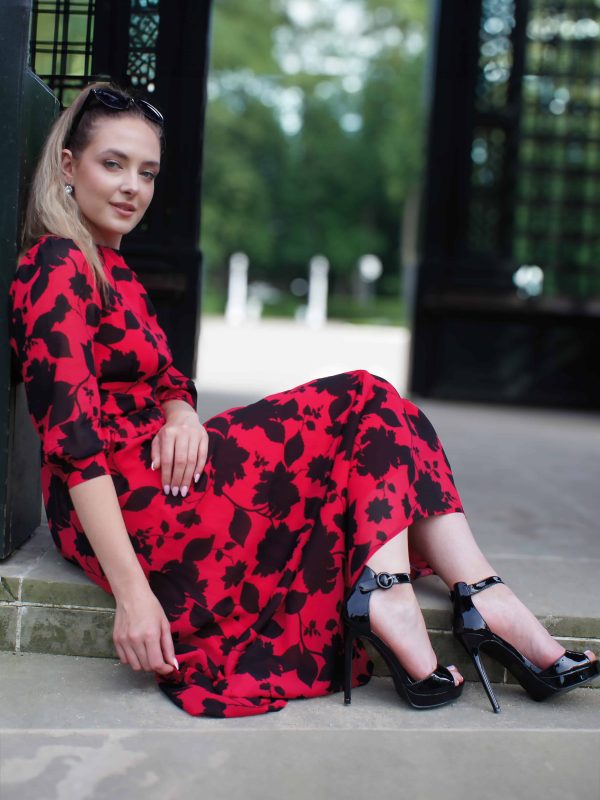 sukienka wizytowa z wiskozy