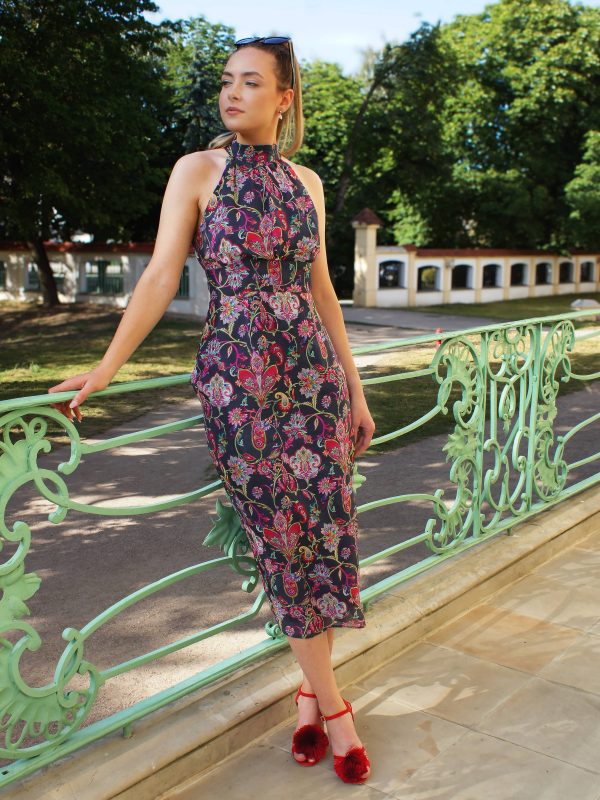 sukienka wizytowa z wiskozy