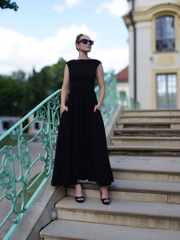 sukienka wieczorowa z wiskozy